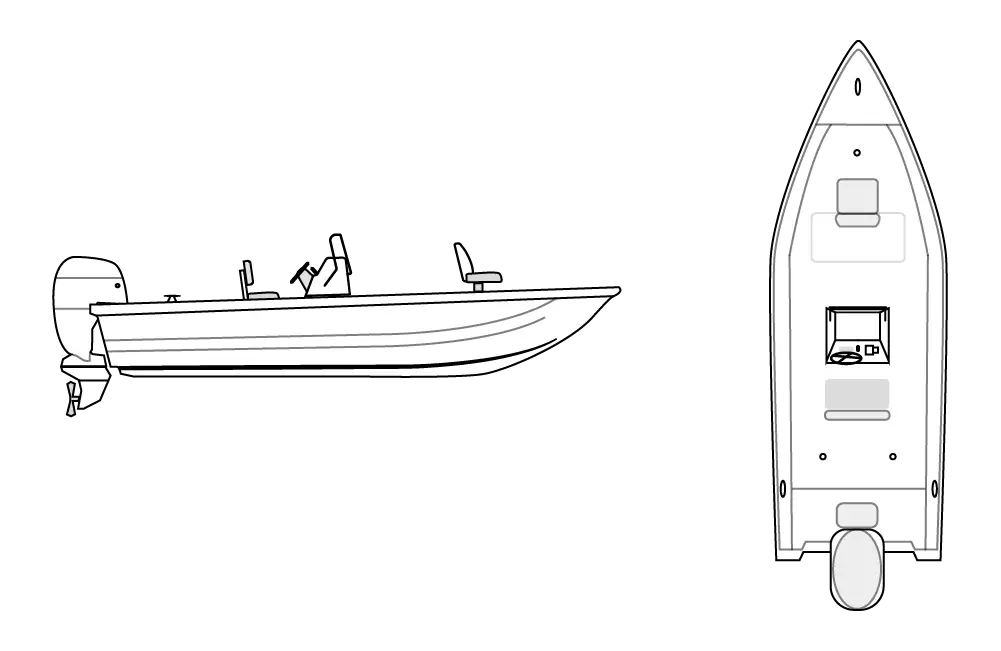 V HULL FISHING - Center Console, Low or No Bow Rails 